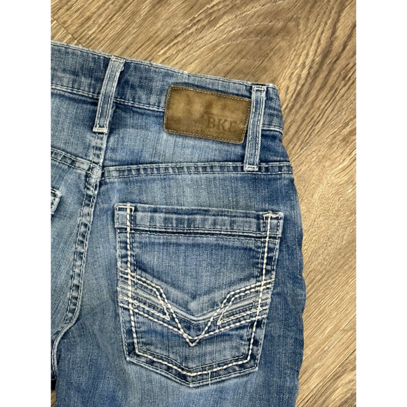 BKE Men's Alec Skinny Jeans Medium Wash Stretch Denim Buckle Sz 27R - Picture 9 of 9